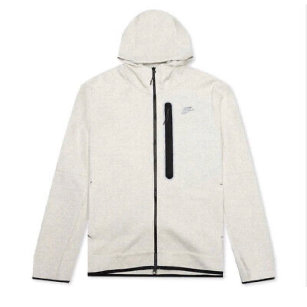 New Nike Men’s Tech Fleece Full Zip jacket with tags (Oatmeal) - [DR9150-100]